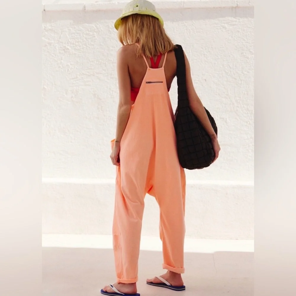 Free People Movement Hot Shot
Onesie Jumpsuit in Pastel Peach - Picture 2 of 8
